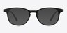 Monday Matte Black PlasticEyeglass Frames from EyeBuyDirect, with Tinted Lenses