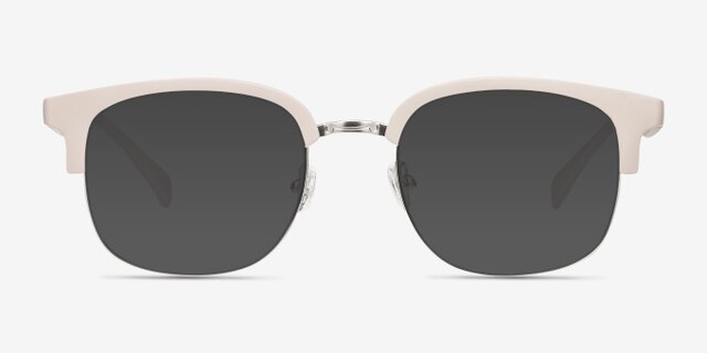 Yokote Gray Plastic-metalEyeglass Frames from EyeBuyDirect, with Tinted Lenses