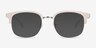 Yokote Gray Plastic-metalEyeglass Frames from EyeBuyDirect, with Tinted Lenses