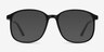 Ithaca Matte Black PlasticEyeglass Frames from EyeBuyDirect, with Tinted Lenses