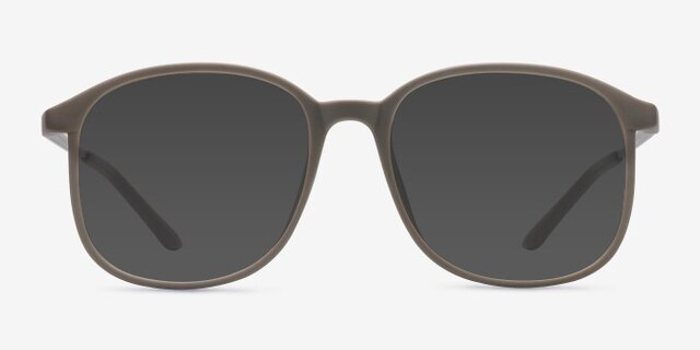 Ithaca Matte Green PlasticEyeglass Frames from EyeBuyDirect, with Tinted Lenses