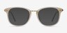 Cosmo Matte Beige MetalEyeglass Frames from EyeBuyDirect, with Tinted Lenses