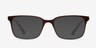 November Brown Clear PlasticEyeglass Frames from EyeBuyDirect, with Tinted Lenses