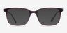 November Matte Burgundy PlasticEyeglass Frames from EyeBuyDirect, with Tinted Lenses