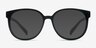 Kilt Matte Black PlasticEyeglass Frames from EyeBuyDirect, with Tinted Lenses