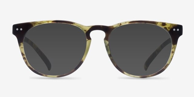 Brick Lane Matte Tortoise PlasticEyeglass Frames from EyeBuyDirect, with Tinted Lenses