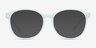 Dutchess Light Blue PlasticEyeglass Frames from EyeBuyDirect, with Tinted Lenses