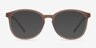 Dutchess Matte Brown PlasticEyeglass Frames from EyeBuyDirect, with Tinted Lenses