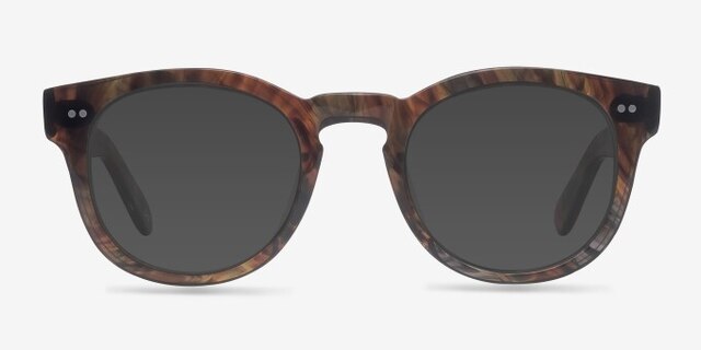 Eloquence Marbled Hazel AcetateEyeglass Frames from EyeBuyDirect, with Tinted Lenses