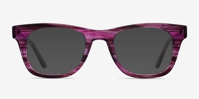 Alisson Violet AcétateMontures de lunettes de vue d'EyeBuyDirect, Avec des Verres Teintés