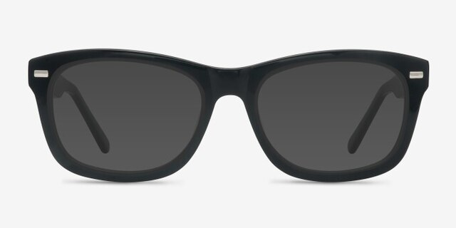 Cage Black AcetateEyeglass Frames from EyeBuyDirect, with Tinted Lenses