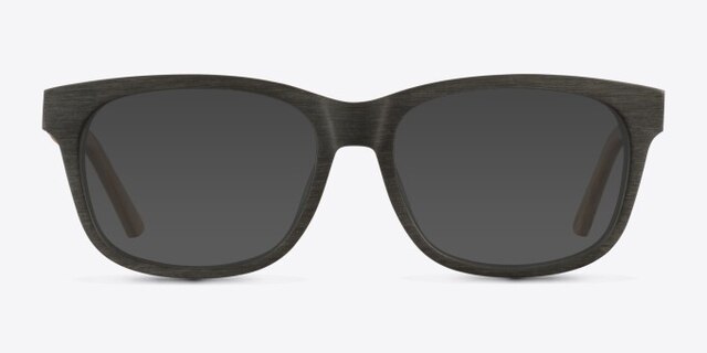 White Pine Olive Wood-textureEyeglass Frames from EyeBuyDirect, with Tinted Lenses