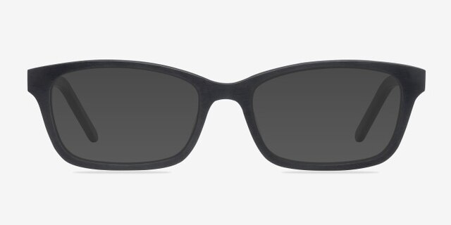 Mesquite Matte Black AcetateEyeglass Frames from EyeBuyDirect, with Tinted Lenses