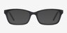 Mesquite Matte Black AcetateEyeglass Frames from EyeBuyDirect, with Tinted Lenses