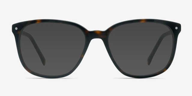 Lisbon Écaille Noire AcétateMontures de lunettes de vue d'EyeBuyDirect, Avec des Verres Teintés