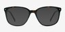 Lisbon Écaille Noire AcétateMontures de lunettes de vue d'EyeBuyDirect, Avec des Verres Teintés