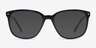 Lisbon Black AcetateEyeglass Frames from EyeBuyDirect, with Tinted Lenses