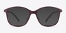 Saint Lou Burgundy PlastiqueMontures de lunettes de vue d'EyeBuyDirect, Avec des Verres Teintés