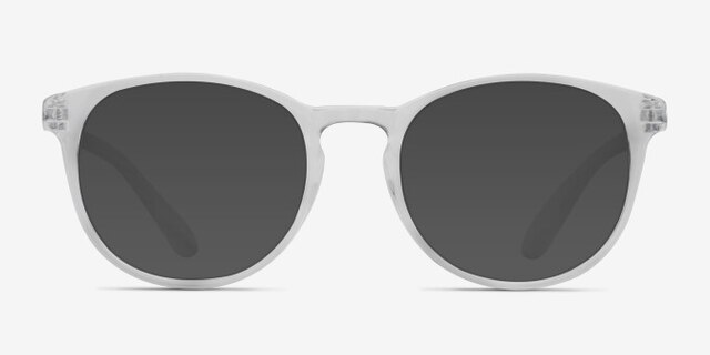 Little Muse Clear PlasticEyeglass Frames from EyeBuyDirect, with Tinted Lenses