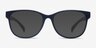 Little Warren Matte Navy PlasticEyeglass Frames from EyeBuyDirect, with Tinted Lenses