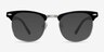 Little Coexist Black Plastic-metalEyeglass Frames from EyeBuyDirect, with Tinted Lenses