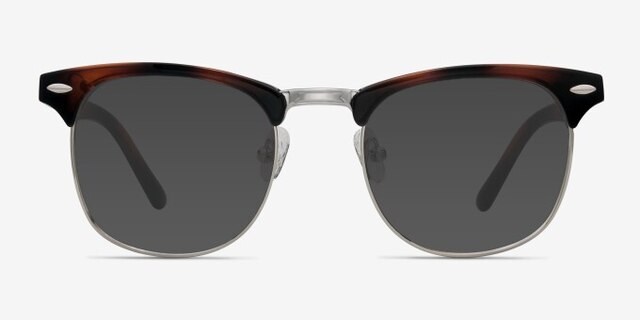 Little Coexist Brown MetalEyeglass Frames from EyeBuyDirect, with Tinted Lenses