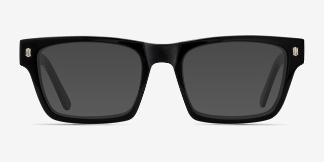 Mike Noir AcétateMontures de lunettes de vue d'EyeBuyDirect, Avec des Verres Teintés