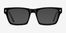 Mike Noir AcétateMontures de lunettes de vue d'EyeBuyDirect, Avec des Verres Teintés