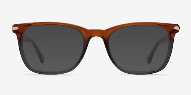 Rooibos Brown AcetateEyeglass Frames from EyeBuyDirect, with Tinted Lenses