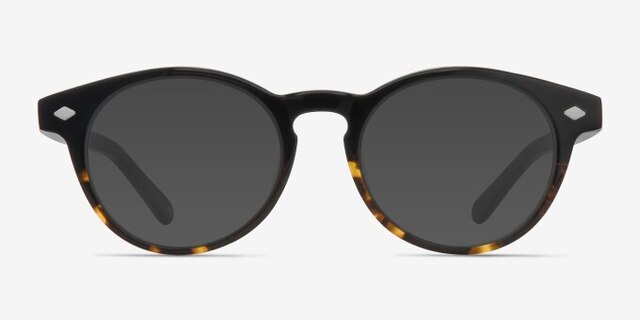 Concept Jet Amber AcetateEyeglass Frames from EyeBuyDirect, with Tinted Lenses