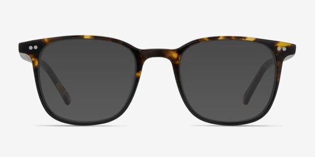 Sequence Amber Tortoise AcetateEyeglass Frames from EyeBuyDirect, with Tinted Lenses