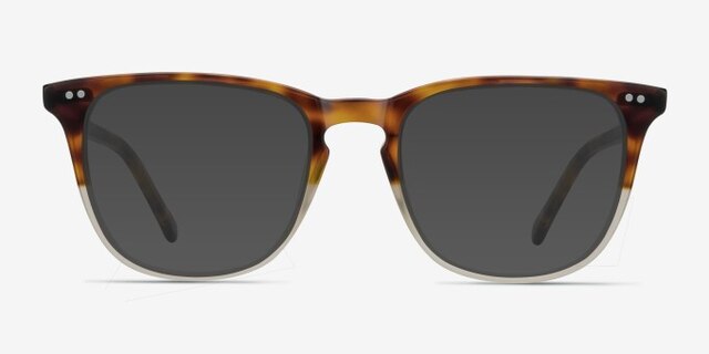 Exposure Macchiato Tortoise AcetateEyeglass Frames from EyeBuyDirect, with Tinted Lenses