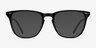 Exposure Jet Black AcétateMontures de lunettes de vue d'EyeBuyDirect, Avec des Verres Teintés