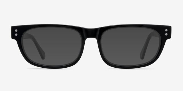Oslo Black AcetateEyeglass Frames from EyeBuyDirect, with Tinted Lenses