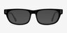 Oslo Black AcetateEyeglass Frames from EyeBuyDirect, with Tinted Lenses