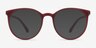 Portrait Matte Red PlasticEyeglass Frames from EyeBuyDirect, with Tinted Lenses