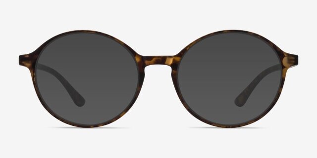 Poetic Matte Tortoise PlastiqueMontures de lunettes de vue d'EyeBuyDirect, Avec des Verres Teintés