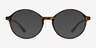Poetic Matte Tortoise PlastiqueMontures de lunettes de vue d'EyeBuyDirect, Avec des Verres Teintés