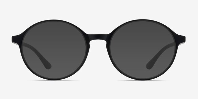 Poetic Matte Black PlastiqueMontures de lunettes de vue d'EyeBuyDirect, Avec des Verres Teintés