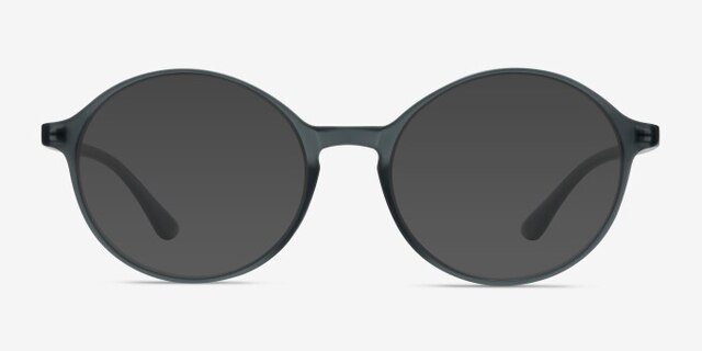 Poetic Matte Gray PlasticEyeglass Frames from EyeBuyDirect, with Tinted Lenses