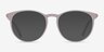 Dialogue Matte Clear PlastiqueMontures de lunettes de vue d'EyeBuyDirect, Avec des Verres Teintés