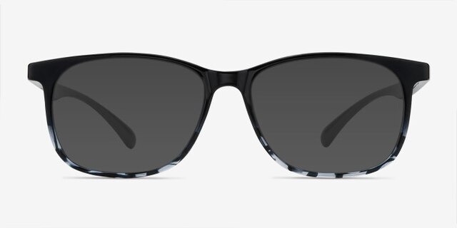 Character Black Navy PlasticEyeglass Frames from EyeBuyDirect, with Tinted Lenses