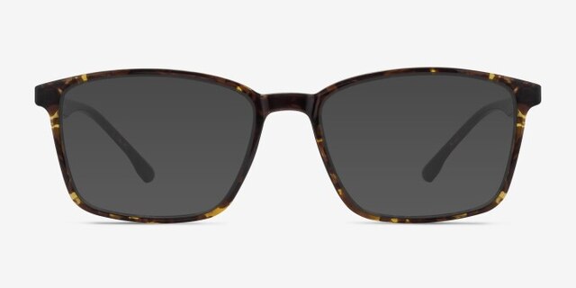 Northern Golden Tortoise PlasticEyeglass Frames from EyeBuyDirect, with Tinted Lenses