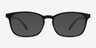 Forest Matte Black PlastiqueMontures de lunettes de vue d'EyeBuyDirect, Avec des Verres Teintés