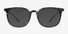 Cheer Swirled Gray PlastiqueMontures de lunettes de vue d'EyeBuyDirect, Avec des Verres Teintés
