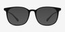Cheer Matte Black PlasticEyeglass Frames from EyeBuyDirect, with Tinted Lenses