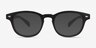 Atomic Matte Black PlasticEyeglass Frames from EyeBuyDirect, with Tinted Lenses