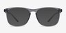 Ghent Matte Gray PlastiqueMontures de lunettes de vue d'EyeBuyDirect, Avec des Verres Teintés