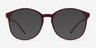Days Matte Red PlastiqueMontures de lunettes de vue d'EyeBuyDirect, Avec des Verres Teintés