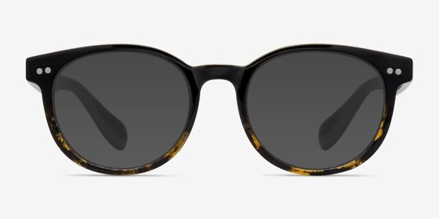 Achiever Brown Floral PlasticEyeglass Frames from EyeBuyDirect, with Tinted Lenses